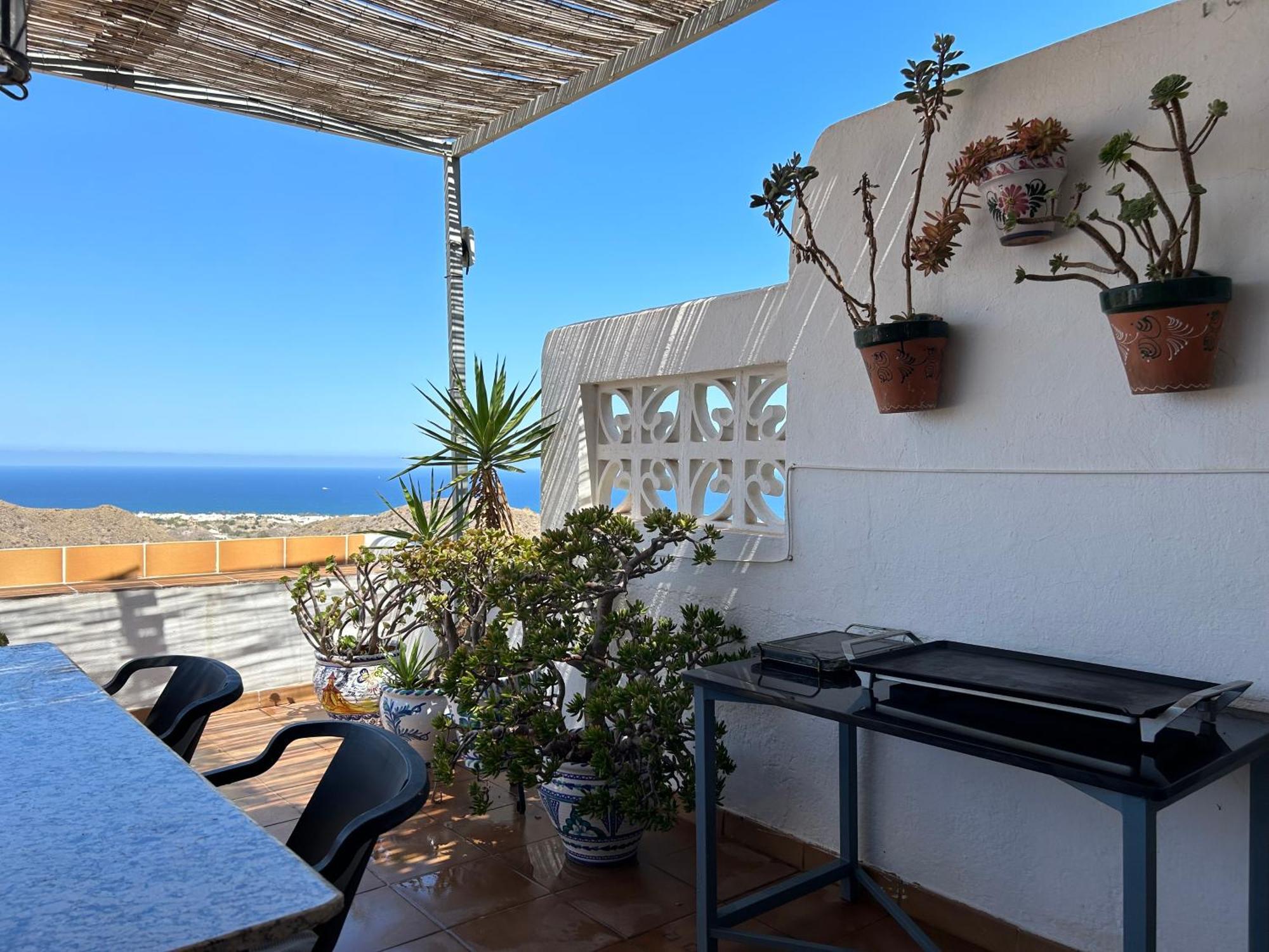 Apartment With A Great Terrace, Sea And Land Views Mojácar Exteriér fotografie
