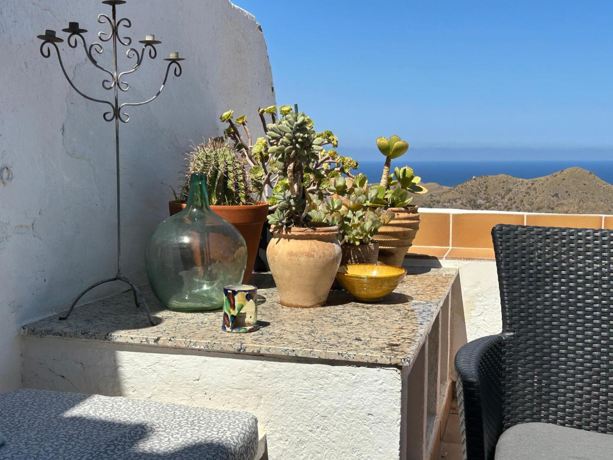 Apartment With A Great Terrace, Sea And Land Views Mojácar Exteriér fotografie