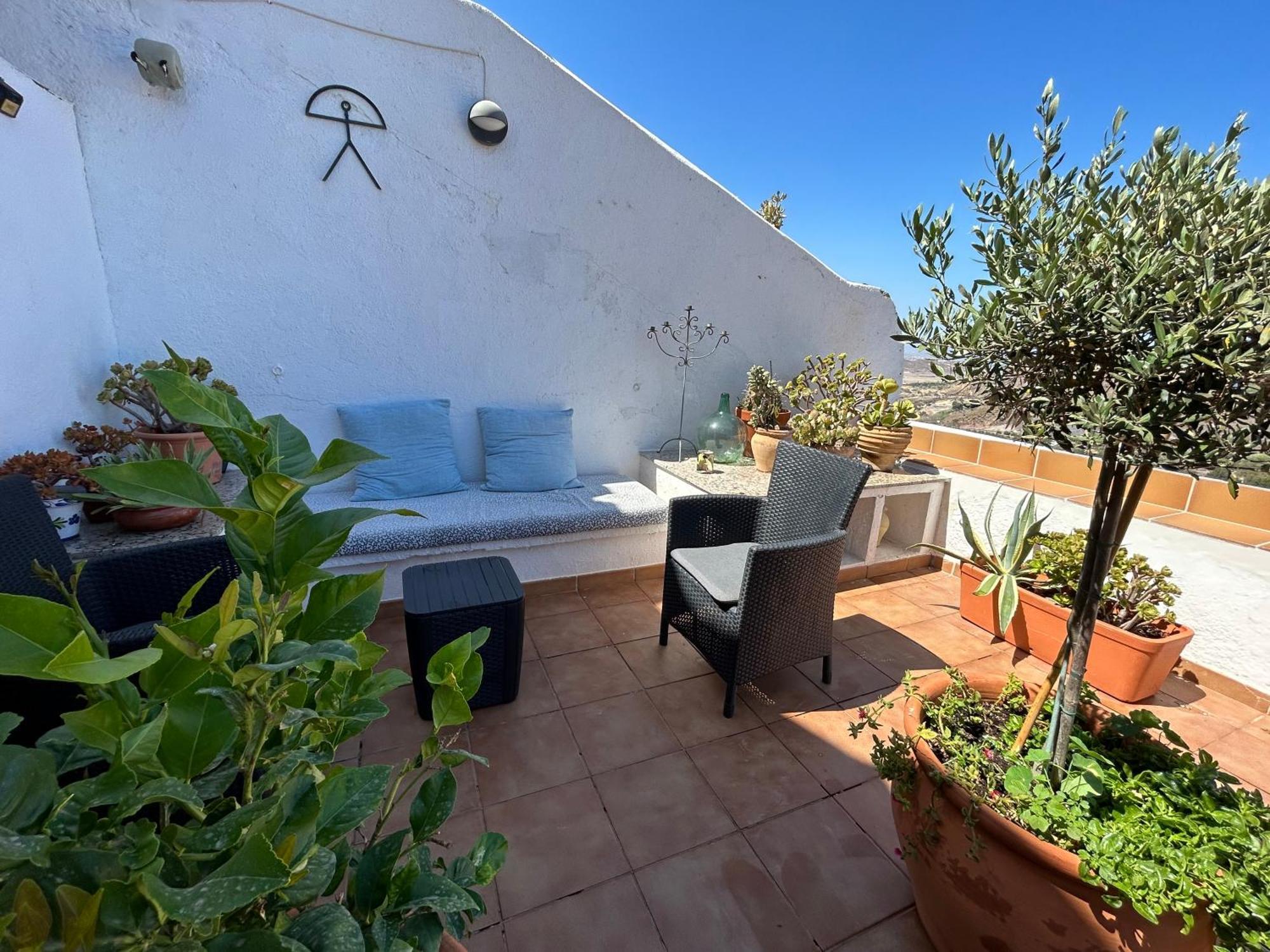 Apartment With A Great Terrace, Sea And Land Views Mojácar Exteriér fotografie