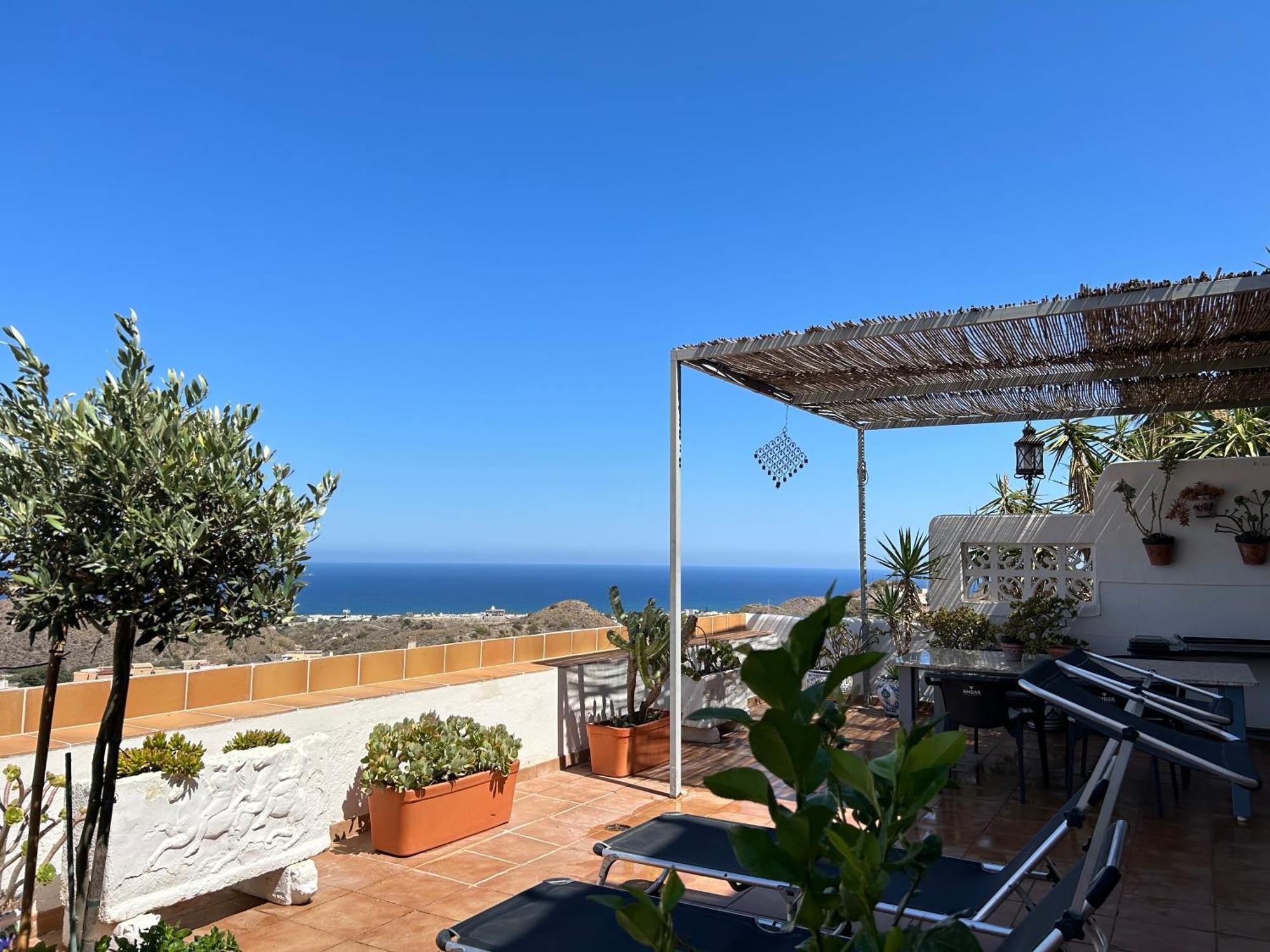 Apartment With A Great Terrace, Sea And Land Views Mojácar Exteriér fotografie