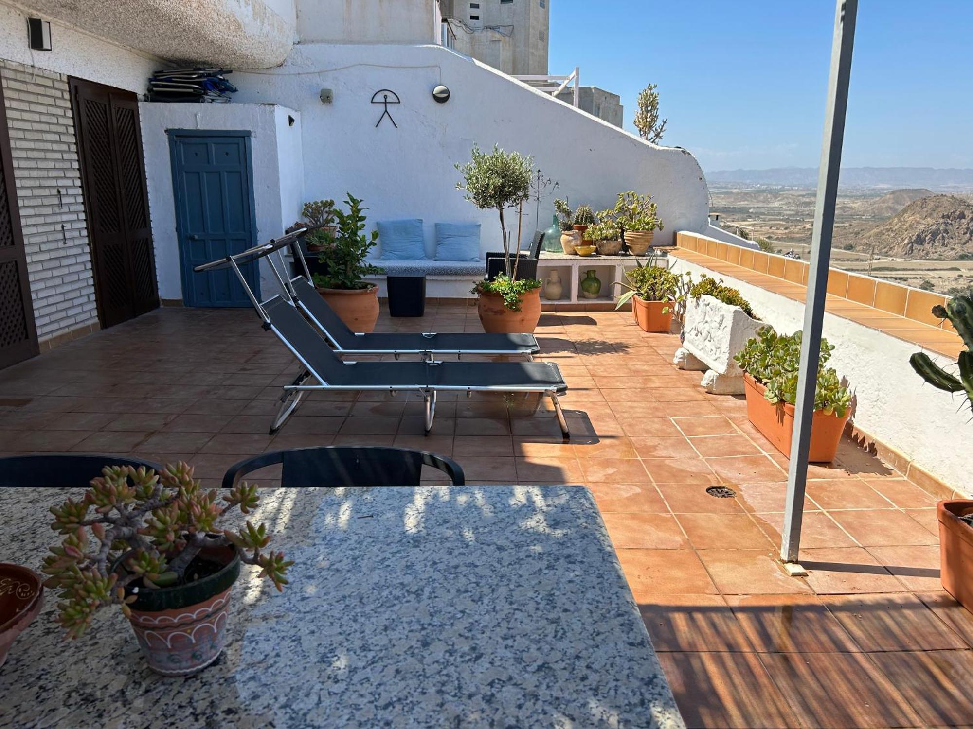 Apartment With A Great Terrace, Sea And Land Views Mojácar Exteriér fotografie